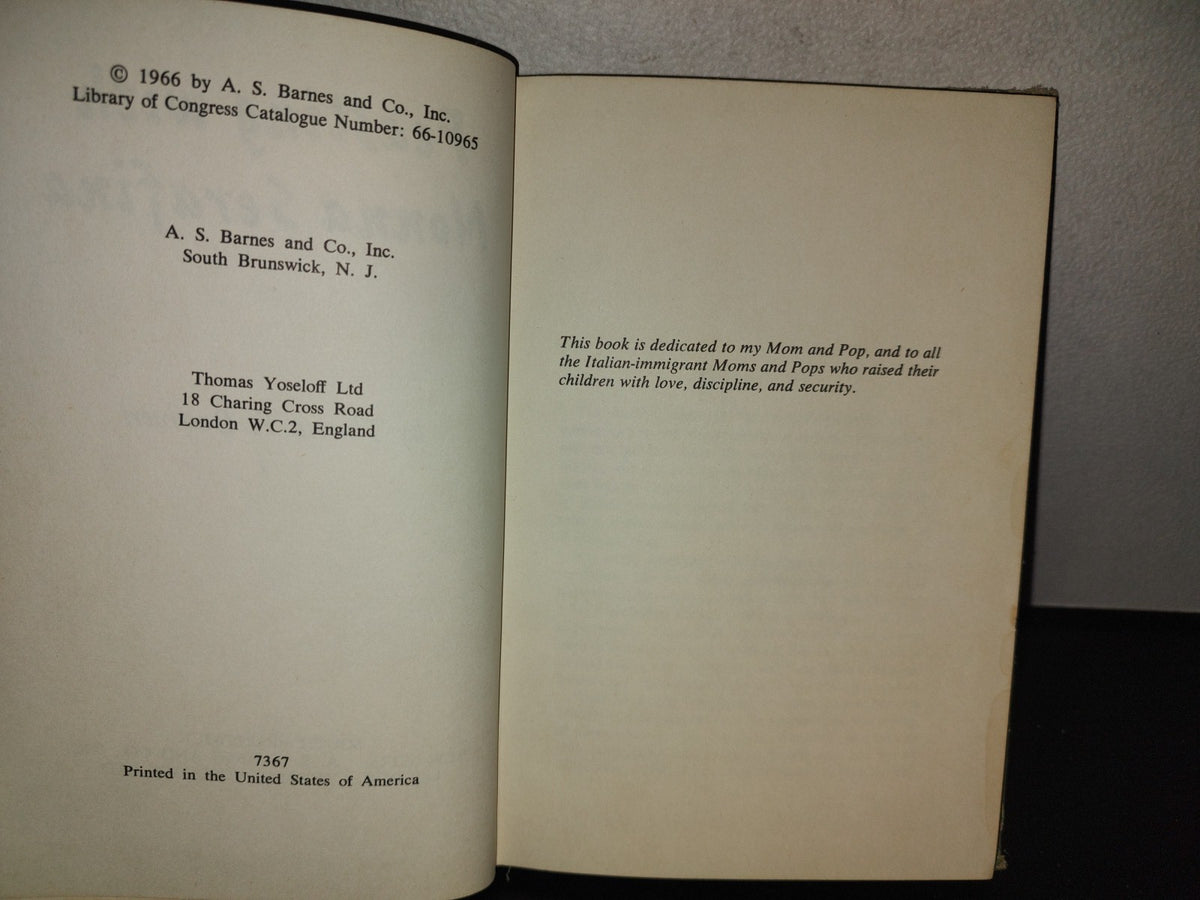 153- Feasting With Nonna Serafina - Theresa F. Buccheri. 1966, A. S. Barnes And Co.