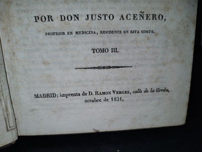 59- Principios Generales De Patología. Tomo III - G. Andral - 1831