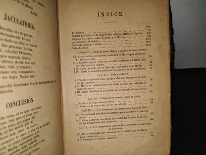 60- Las Glorias De María. Obra Útil Para Leer Y Predicar. Alfonso María De Ligorio - 1896
