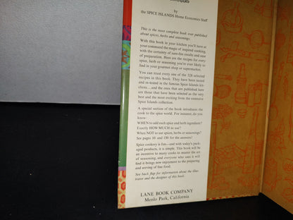 174- The Spice Islands Cookbook - Lane Book Company - First Printing October 1961