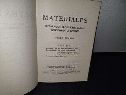 75- Materiales. Preparación, Técnica Elemental. Conocimientos Básicos. Sep - 1969