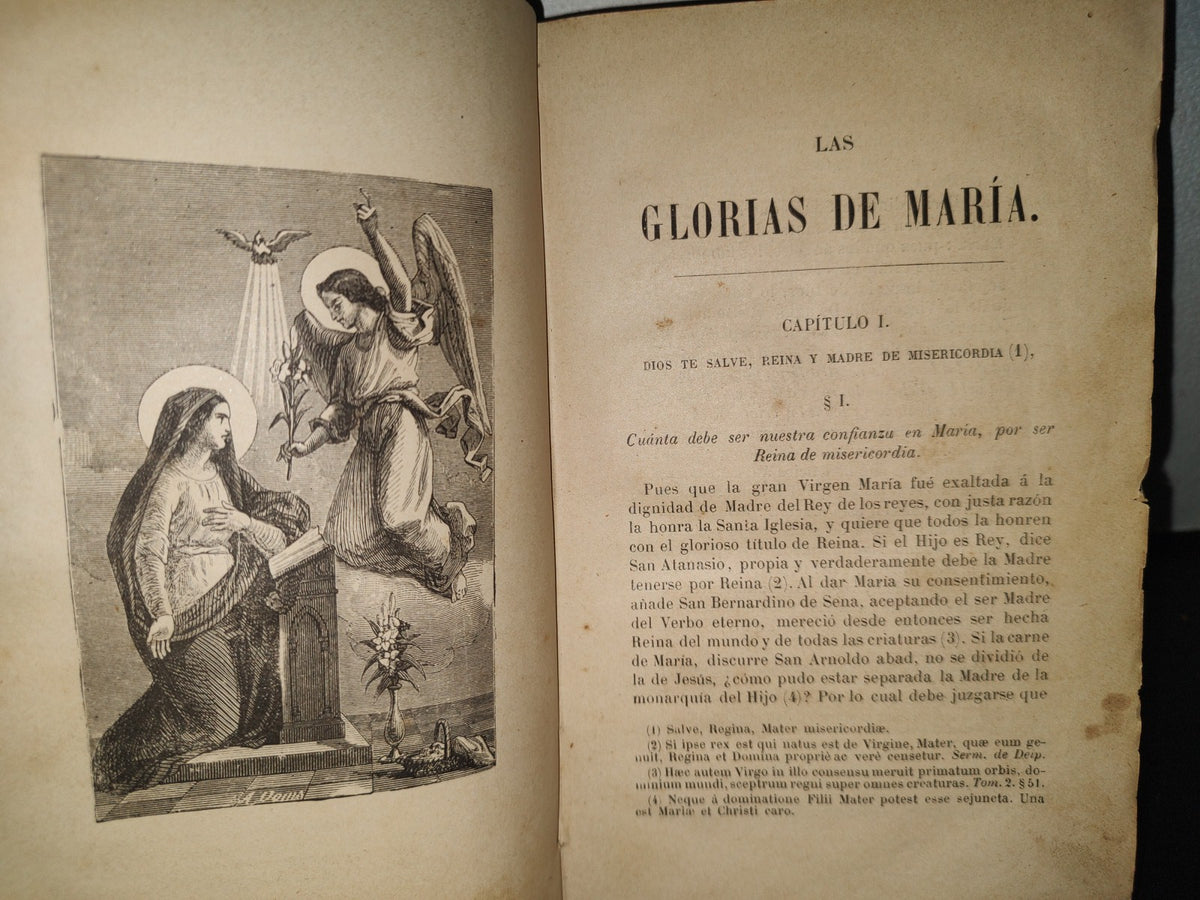60- Las Glorias De María. Obra Útil Para Leer Y Predicar. Alfonso María De Ligorio - 1896