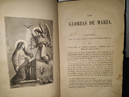 60- Las Glorias De María. Obra Útil Para Leer Y Predicar. Alfonso María De Ligorio - 1896