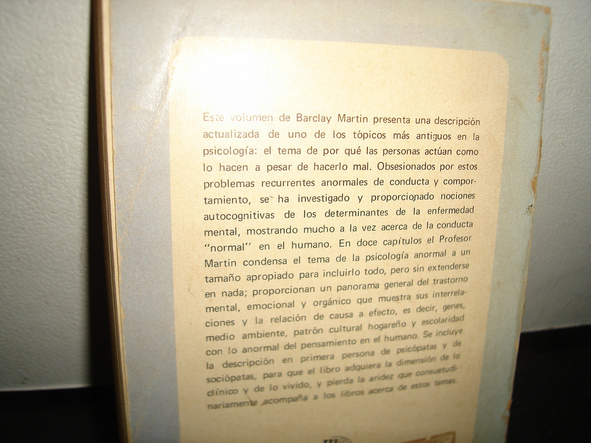 18- Psicología Anormal - Barclay Martin - Editorial El Manual Moderno