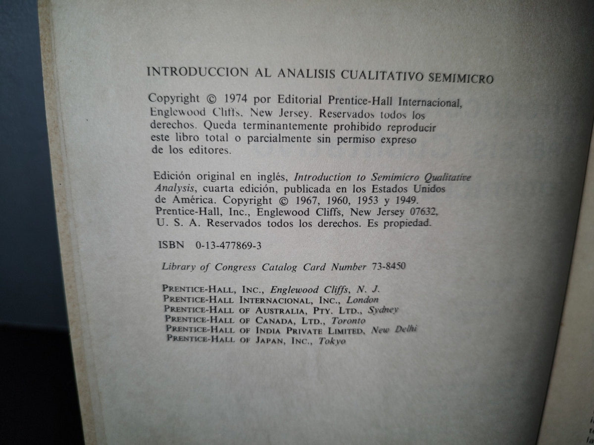 48- Introducción Al Análisis Cualitativo Semimicro - C. H. Sorum