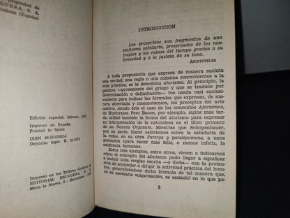 172- Proverbios, Adagios Y Refranes. Recopilación De Julo C. Acerete