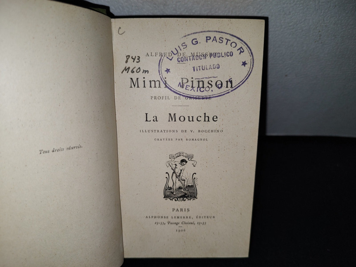 59- Mimi Pinson / La Mouche - Alfred De Musset - Paris, Alphonse Lemerre, Éditeur, 1906