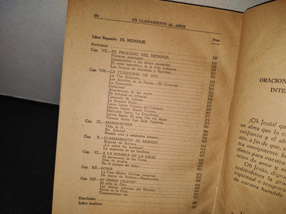 23- Un Llamamiento Al Amor. El Mensaje Del Sagrado Corazón Al Mundo Y Su Mensajera Sor Josefa Menéndez, Religiosa Coadjutora De La Sociedad Del Sagrado Corazón De Jesús -  Editorial Patria, S. A. 1950