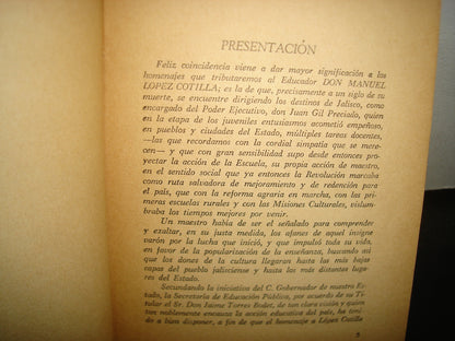 160- Manuel López Cotilla Y Su Obra - Gobierno Del Estado De Jalisco - 1961