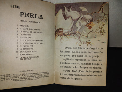 153- Cuento Vintage: El Patito Feo - Entretenlibro, S.A. De CV. Serie Perla - Primera Edición 1988