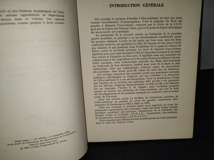 75- Le Mouvement Afro-Asiatique - Boutros Boutros-Ghali. Presses Universitaires De France, 1Er. Édition: 2. Trimestre 1969