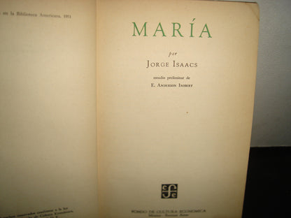 160- María - Jorge Isaacs - Primera Edición En La Bibloteca Americana, 1951