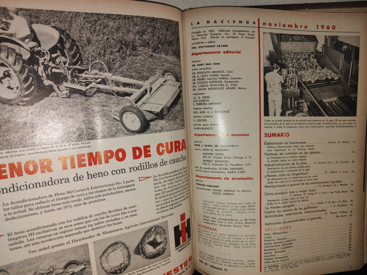 209- Compilación De Antiguas Revistas La Hacienda - 1960 (Varios Números)