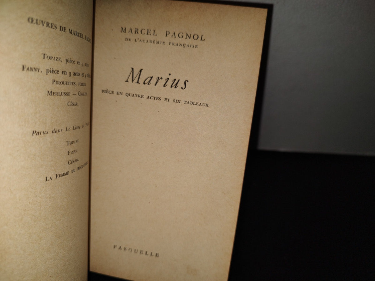 174- Marius - Marcel Pagnol - Fasquelle Éditeurs, 1946