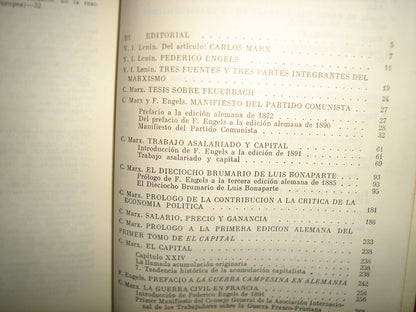 160- Marx, Engels. Obras Escogidas - Editorial Progreso. Moscú - 70'S