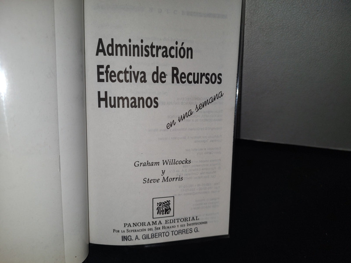 83- Administración Efectiva De Recursos Humanos En Una Semana - G. Willcocks Y S. Morris