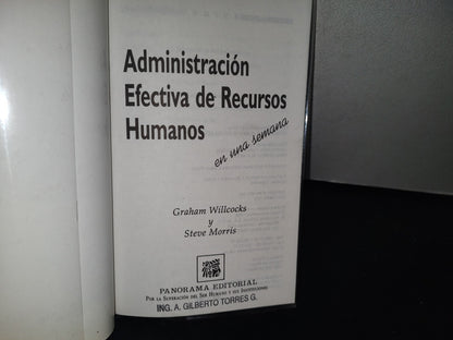 83- Administración Efectiva De Recursos Humanos En Una Semana - G. Willcocks Y S. Morris