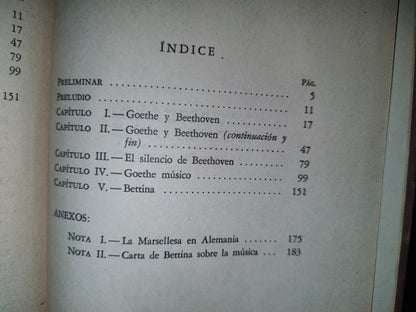 151- Beethoven. Las Grandes Épocas Creadoras. Goethe Y Beethoven - Romain Rolland - 1954