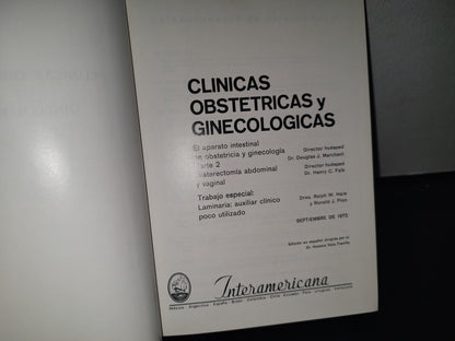 89- Clínicas Obstétricas Y Ginecológicas. El Parto Intestinal, Histrectomía Abdomnal