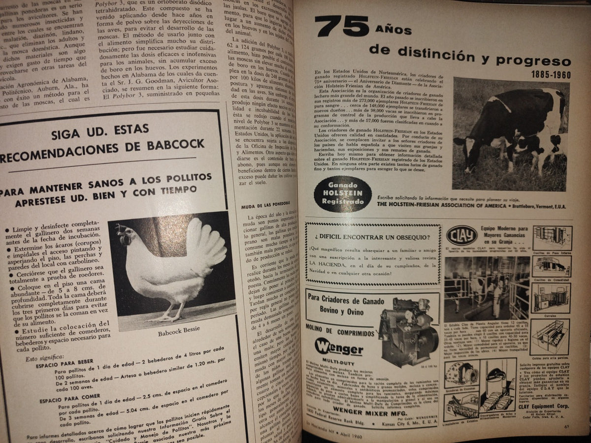 209- Compilación De Antiguas Revistas La Hacienda - 1960 (Varios Números)