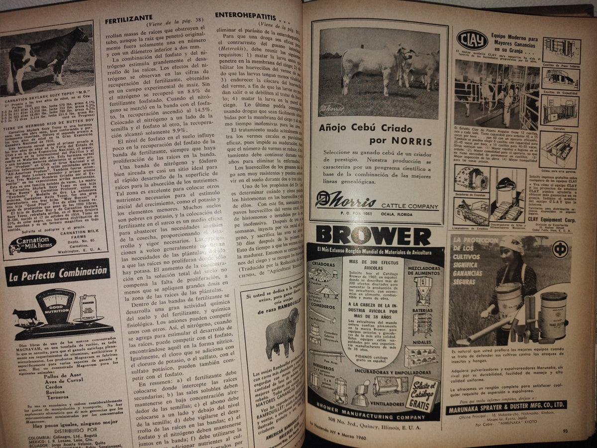 209- Compilación De Antiguas Revistas La Hacienda - 1960 (Varios Números)