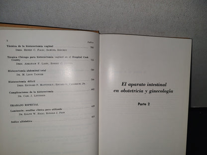 89- Clínicas Obstétricas Y Ginecológicas. El Parto Intestinal, Histrectomía Abdomnal
