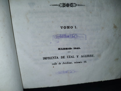 80- Historia Crítica De Las Cortes Reformadoras Por..... - Tomo I - Madrid. Imprenta De Uzal Y Aguirre, 1845