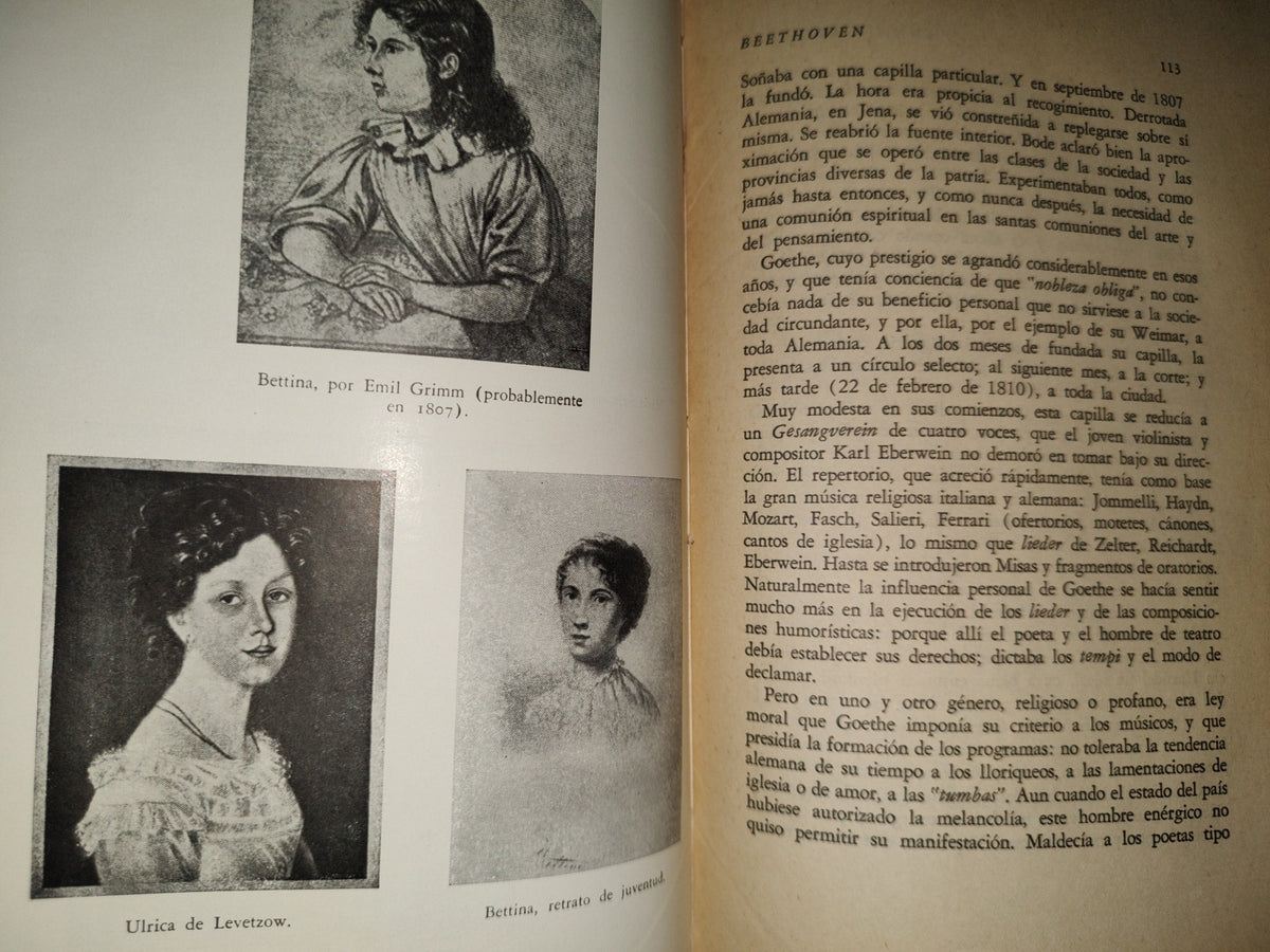 151- Beethoven. Las Grandes Épocas Creadoras. Goethe Y Beethoven - Romain Rolland - 1954