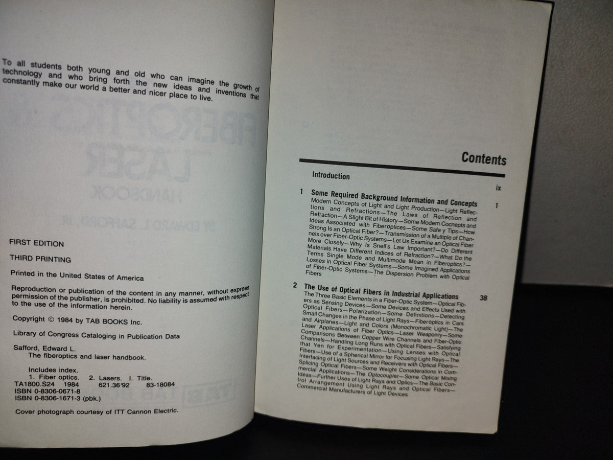 114- The Fiberoptics & Laser Handbook - Edward L. Safford, Jr. - 1984