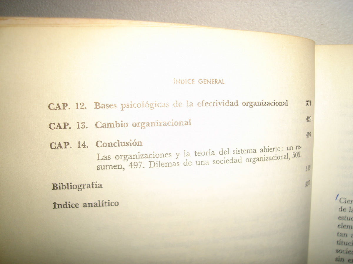 7- Psicología Social De Las Organizaciones - Daniel Kotz, Robert L. Kahn