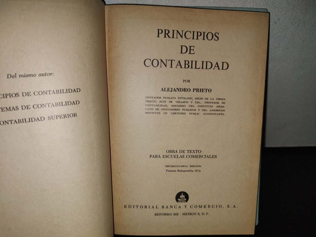 93- Principios De Contabilidad - Alejandro Prieto - 1968