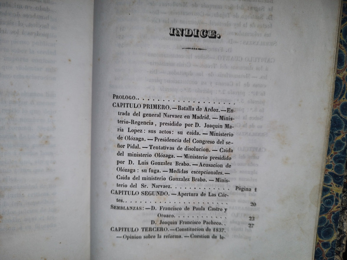 80- Historia Crítica De Las Cortes Reformadoras Por..... - Tomo I - Madrid. Imprenta De Uzal Y Aguirre, 1845