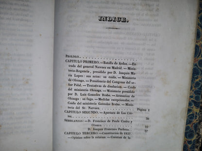 80- Historia Crítica De Las Cortes Reformadoras Por..... - Tomo I - Madrid. Imprenta De Uzal Y Aguirre, 1845