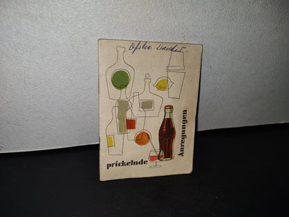 A10C1-2- Antiguo Pequeño Manual Alemán De Cocteles De Coca-Cola. Prickelnde Anregungen - 50'S