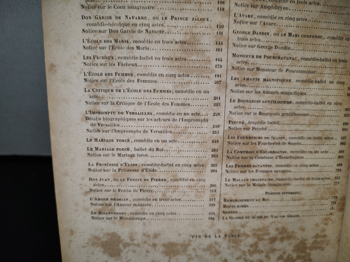 59- Obras Completas De Molière: ŒUvres Complètes De Molière. Par Auger. - Paris, Furne Et Cie. Libraires Éditeurs - 1851