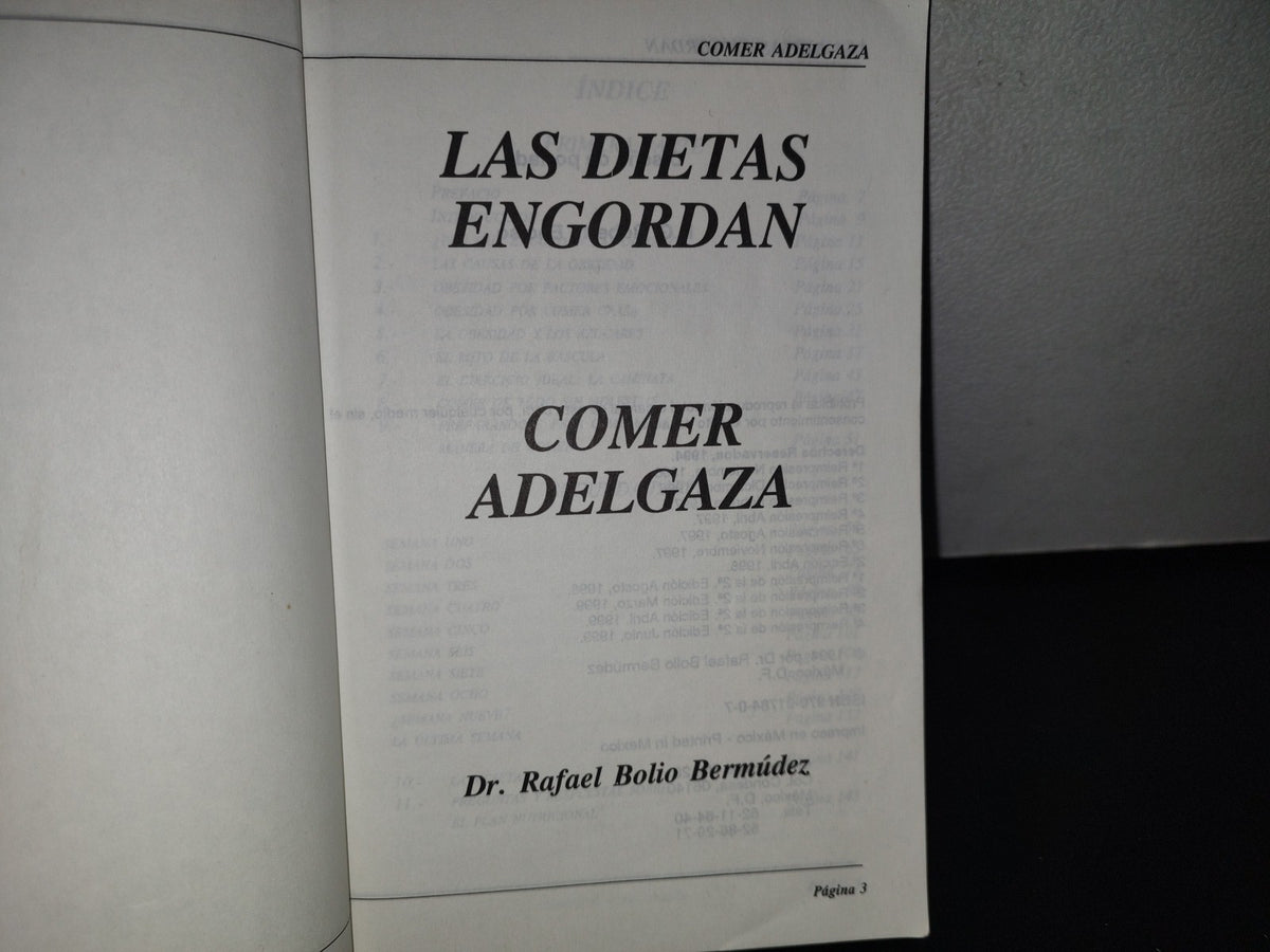 93- Las Dietas Engordan, Comer Adelgaza - Dr. Rafael Bolio Bermúdez