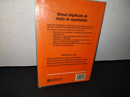 87-2- Manual Simplificado De Diseño De Experimentos. Council For Continuous Improvement