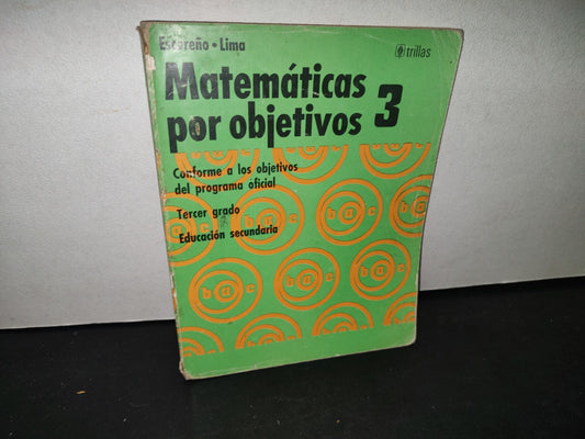 74- Matemáticas Por Objetivos 3 - Escareño, Lima - 1990