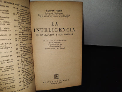 78- La Inteligencia - Gaston Viaud - Editorial Paidós, Buenos Aires, 1973