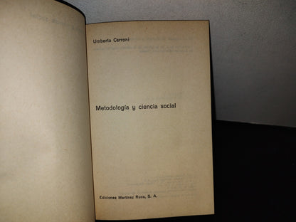 100- Metodología Y Ciencia Social - Umberto Cerroni - 1977