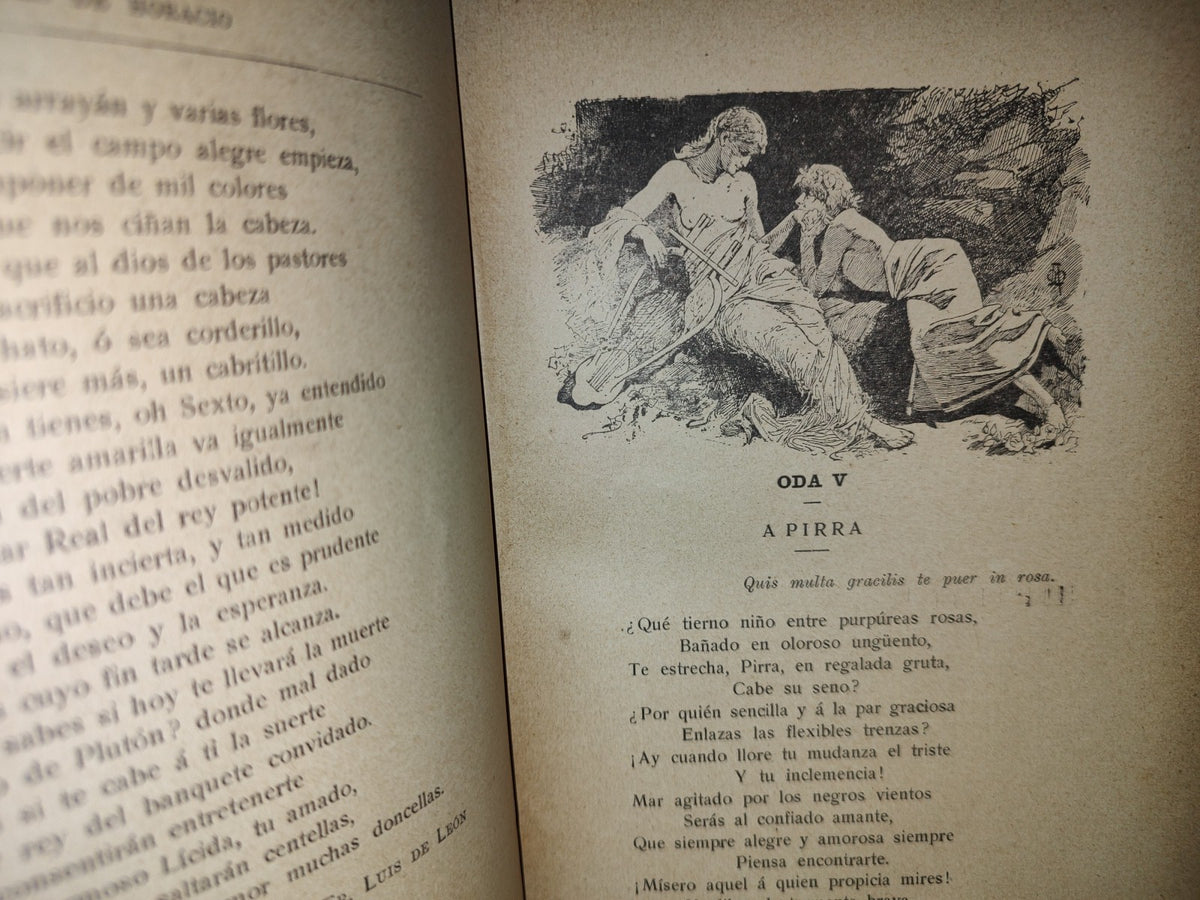 65- Odas De Q. Horacio Flaco. Traducidas E Imitadas Por Ingenios Españoles - 1908