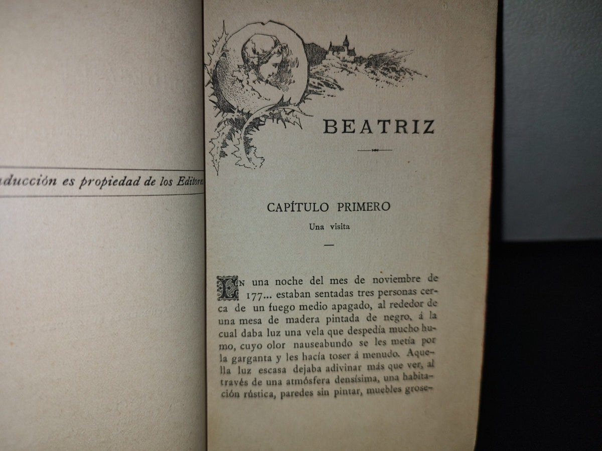 63- Beatriz Por La Condesa De Veilles. Barcelona. Imprenta Y Librería De Subirana Hermanos - 1894
