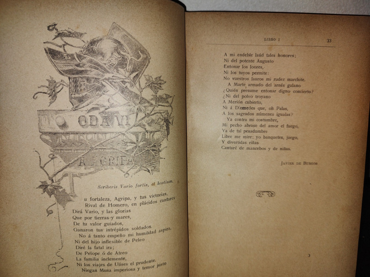 65- Odas De Q. Horacio Flaco. Traducidas E Imitadas Por Ingenios Españoles - 1908