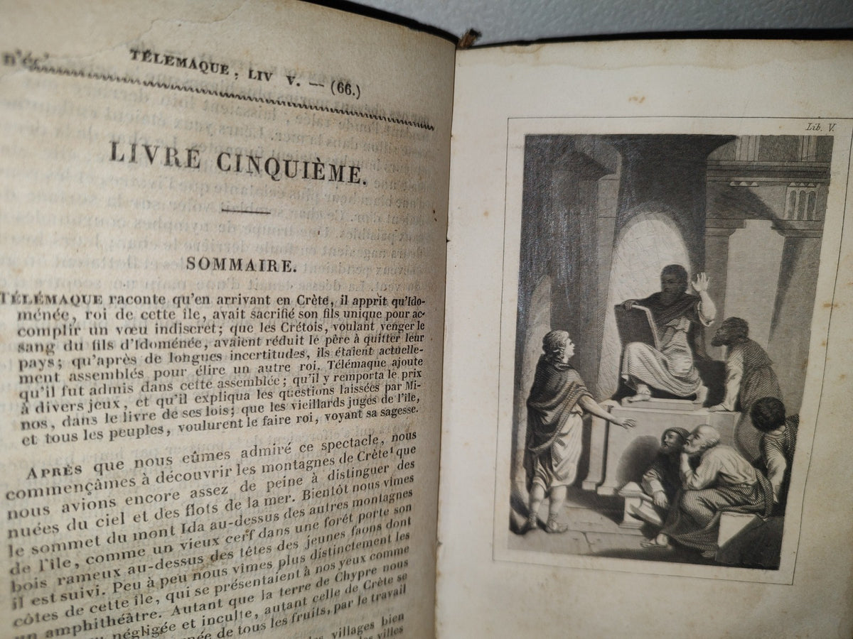 59- Les Aventures De Télémaque, Fils D'Ulysses - F. Salignac De La Mothe Fénelon - Paris, Librairie De Rosa Et Bouret, 1856