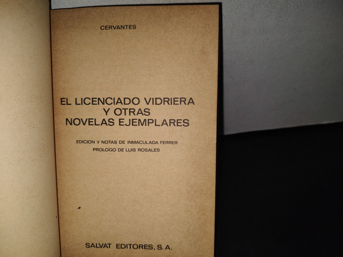 91- El Licenciado Vidriera Y Otras Novelas Ejemplares - Cervantes