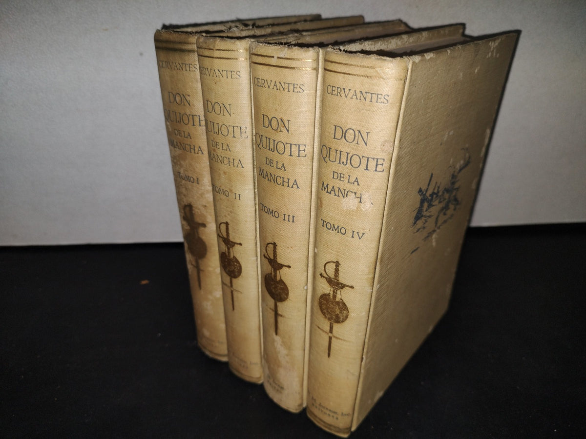 174- Don Quijote De La Mancha. W. M. Jackson, Inc. Los 4 Tomos - 1954