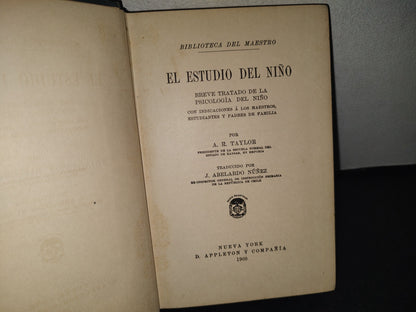 34- El Estudio Del Niño - A. R. Taylor - 1909