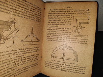 64- Pequeña Enciclopedia Práctica De Construcción 8. Pintura, Vidriería, Decoración, Empedrados, Embaldosados - Antonio Aguirre - 1899