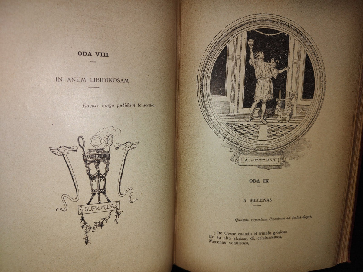 65- Odas De Q. Horacio Flaco. Traducidas E Imitadas Por Ingenios Españoles - 1908