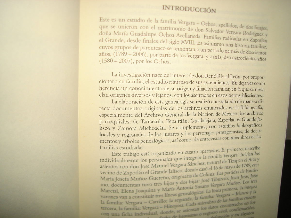 160- Apuntes Genealógicos De La Familia Vergara Ochoa - María Guadalupe Paredes López